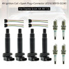 4X lgnition Coil +Spark Plug+Connector UF316 90919-02240 For Toyota Scion XA XB 1.5L