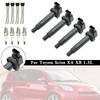 4X lgnition Coil +Spark Plug+Connector UF316 90919-02240 For Toyota Scion XA XB 1.5L