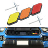 Tri-Color Grille Badge Emblem Car Accessories for Toyota Tacoma TRD Tundra RAV4 B