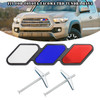 Tri-Color Grille Badge Emblem Car Accessories for Toyota Tacoma TRD Tundra RAV4 F