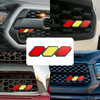 Tri-Color Grille Badge Emblem Car Accessories for Toyota Tacoma TRD Tundra RAV4 G