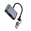 USB3.0 Type-C to Dual 1080P HD Converter Notebook Same Screen Display Extension