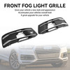 Front Bumper Cover Fog Light Grille Bezel Insert Grill Fit Audi Q7 2016-2019