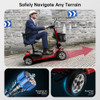 24V 250W Outdoor Mobility Scooters for Senior Elderly 4 Wheel Electric Scooter