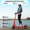 8.5" Folding Electric Scooter With app 350W 35KM Range 30km/h City Commute Red