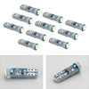 10X For HELLA LED Retrofit 2721W Wedge T5 12V 1W W2X4.6D 6000K