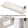 Right Side Gray Sun Visor With Light BBM369-270C-75 For Mazda 3 2010-2013