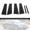 6Pcs Car Window Pillar Posts Cover Trim For Honda Civic 2006-2011