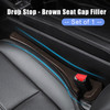 Brown Car Seat Gaps Filler Crevice Blocker Console Side Fill Strip Universal