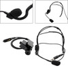 7.1-C8 Rear Mount Big Plug Tactical Headset For Hytera PD600 PD602 PD602g PD605