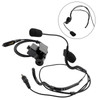 7.1-C8 Rear Mount Big Plug Tactical Headset For Hytera PD600 PD602 PD602g PD605