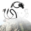 7.1-A3 Single Transparent Air Tube Headset For Hytera PD600 PD602 PD602g PD605