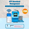 20A MPPT Solar Controller Smart APP to Remotely Manage Photovoltaic Controller
