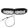 Diamond Black Silver Front Kidney Grille Mesh Fit BMW 3 Series G20 G28 2023-2024