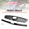 Gloss Black Front Bumper Grill Grille Fit Mercedes Vito W447 2015-19 GT Stlye