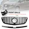 Gloss Black Front Bumper Grill Grille Fit Mercedes Vito W447 2015-19 GT Stlye