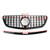 Gloss Black Front Bumper Grill Grille Fit Mercedes Vito W447 2015-19 GT Stlye