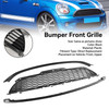 3PCS Gloss Black Front Grille Grill Fit Mini R55 R56 R57 R58 R59 Cooper S & JCW