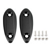 CNC Black Mirror Block Off Plates For Kawasaki Ninja 250 / 300 / 400 / 650 13-22