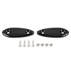 CNC Black Mirror Block Off Plates For Kawasaki Ninja 250 / 300 / 400 / 650 13-22