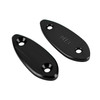 CNC Black Mirror Block Off Plates For Kawasaki Ninja 250 / 300 / 400 / 650 13-22