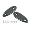 CNC Titanium Mirror Block Off Plates For Kawasaki Ninja 250 300 400 650 13-22
