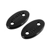 Black mirror delete blanking block off plates fits Kawasaki ZX-6R ZX6R 2003-2004