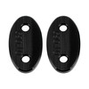 Black mirror delete blanking block off plates fits Kawasaki ZX-6R ZX6R 2003-2004