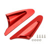Red mirror delete blanking block off plates fits Ducati Panigale 1199 899 12-15