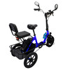 Three Wheel Electric Tricycle for Adults 3 Wheel Motorized Folding E-Bike Blue