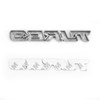 Metal 3D Turbo Logo Car Emblem Badge Sticker Trunk Bumper Decal Black