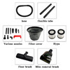 5 Gallon Steel Stainless Wet/Dry Canister Vac Shop Vacuum Cleaner 1800W