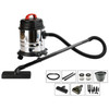 5 Gallon Steel Stainless Wet/Dry Canister Vac Shop Vacuum Cleaner 1800W