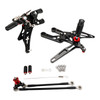 Black Rear Sets Footpegs Footrest For Honda CBR600RR 03-06 CBR1000RR 04-07