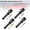 4x Ignition Coils +Spark Plugs UF540 For Mazda MX-5 CX-7 3 2.0L 2.3L