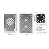Raspberry Pi 5th generation silver shadow shell Raspberry pi5 protective box ABS material with PWM speed control fan