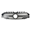 Diamond Front Bumper Grille Grill Fit Mercedes Benz A-Class W177 2019-2023 Black