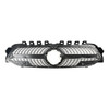 Diamond Front Bumper Grill Grille Fit Benz A-Class W177 2019-2023 Black