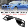 2PCS Front Fog Light Cover Bezel Grille Grill Fit Subaru WRX & STi 2015-2017