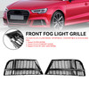 Front Fog Light Cover Bezel Grille Grill Fit AUDI A3 8V S-LINE 2017-2019