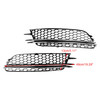 2PCS Front Fog Light Cover Bezel Bumper Grille Fit Audi A6 4G C7 2012-2015 C