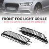 2PCS Front Fog Light Cover Bezel Bumper Grille Fit Audi A6 4G C7 2012-2015 D