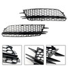 2PCS Front Fog Light Cover Bezel Bumper Grille Fit Audi A6 4G C7 2012-2015 D