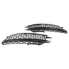 2PCS Front Fog Light Cover Bezel Bumper Grille Fit Audi A6 4G C7 2012-2015 D