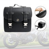 Quick Release Side Saddlebag Tool Bag Luggage Pouch Storage Black For Motorbike