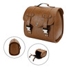 Quick Release Side Saddlebag Tool Bag Luggage Pouch Storage Brown For Motorbike