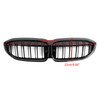 Black Dual Slat Kidney Grille Grill 51138072085 Fit BMW 3 Series G20 2019-2022