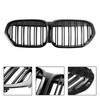 Gloss Black Front Kidney Grille Grill Fit BMW X1 F48 F49 2019-2021 Dual Slat