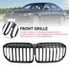 Gloss Black Front Grill Grille Fit BMW 7 Series G11 G12 2019-2022 Single Slat