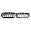 2PCS Gloss Black Front Kidney Grill Grille Fit BMW 2 Series F45 F46 2018-2021